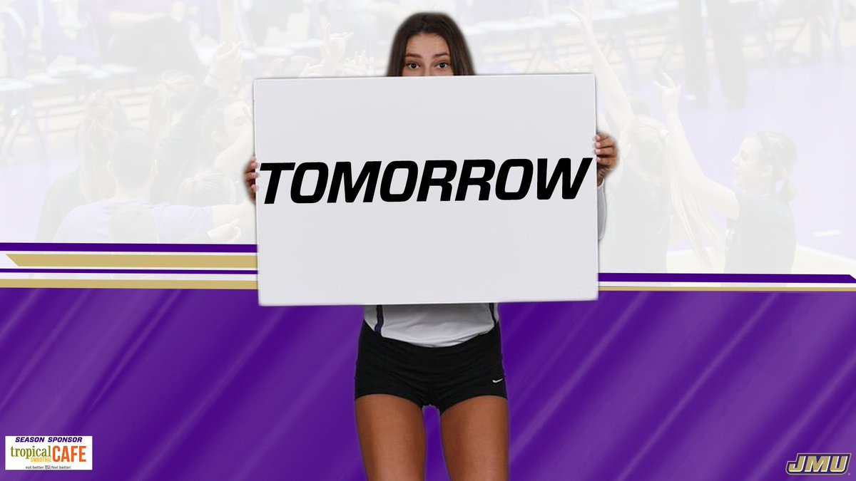 JMUVolleyball's tweet photo. See ya there.
#GoDukes https://t.co/tZiWa9eK5G
