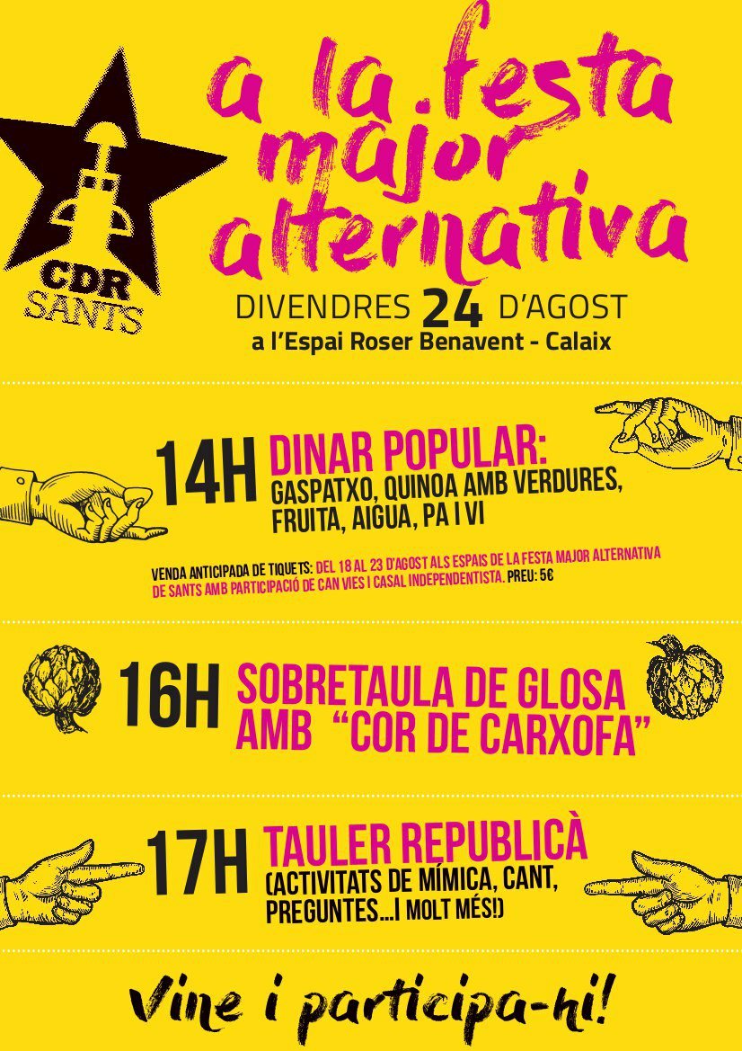CordeCarxofa's tweet photo. A la Festa Major alternativa de Sants també aposten per la cançó improvisada! Moltes gràcies! Ens hi veiem demà! #fmasants https://t.co/MVmKJZL0Ys