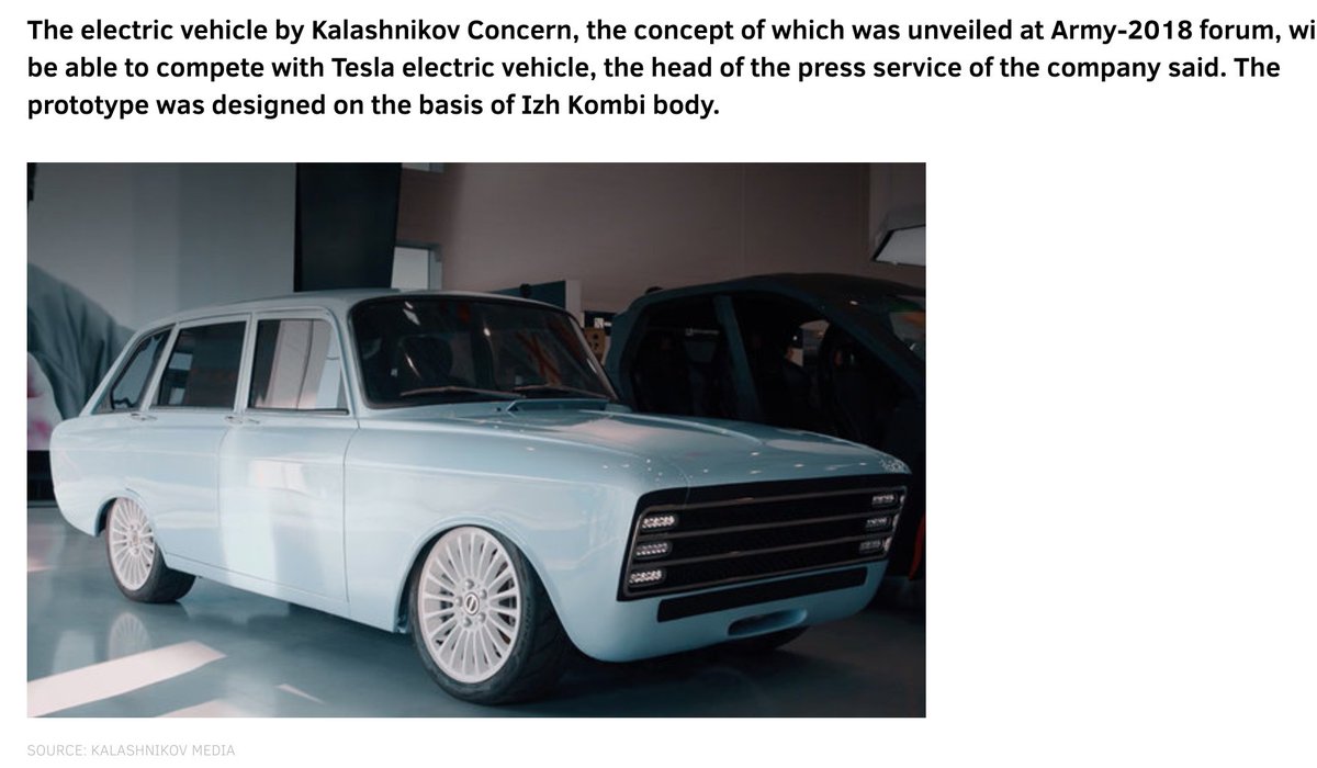Kalashnikov Concern presented the concept electric vehicle based on IL Combi Kalashnikov Concern presented the concept electric vehicle based on IL Combi