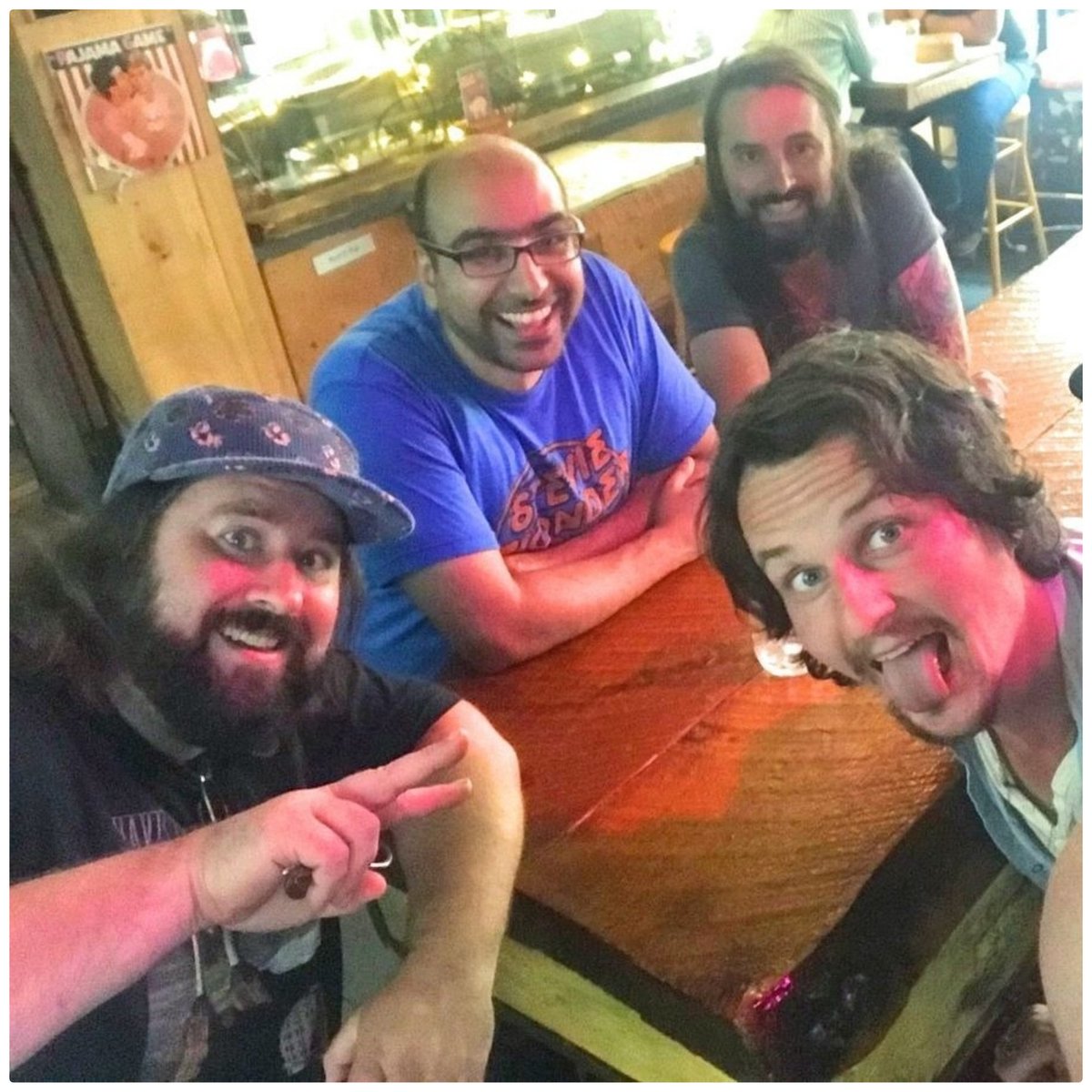 MySummerLair's tweet photo. Did You Know: Crickets Have Protein.
Just one of the random Fun Facts #InSessionWithGirth Host @mypalsammy picked up during this fun and sassy interview with @bend_sinister.
Their album #FoolishGames is out now as is their interview:
https://t.co/CLW36lf32N
#Music #BumDarts https://t.co/1k3WlyUmo4
