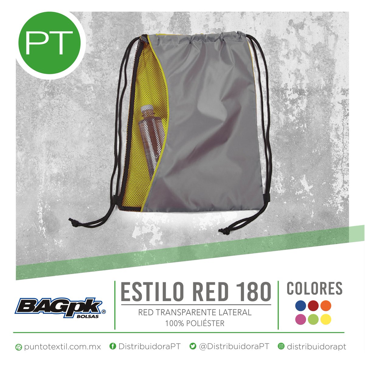DistribuidoraPT's tweet photo. ¡#BAGpk, tu mejor compañero este regreso a clases! Visita #PuntoTextil y adquiere el modelo Red 180, una práctica y ligera bolsa confeccionada 100% poliéster.

https://t.co/7NXB9oTLRs https://t.co/DlBaC5WcLc