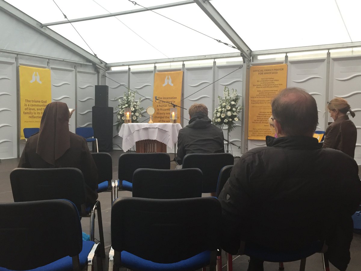 In between the busyness of sessions, workshops, performances and exhibitions, there is an oasis of calmness where we can meet the Lord. Visit the Main Prayer Space and St Damian's Monastery for Eucharistic Adoration. #WMOF2018