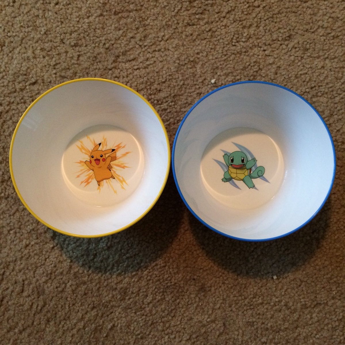 wash_n_dry's tweet image. Y’ALL my Pokémon bowls came in I love them! #thinkgeek