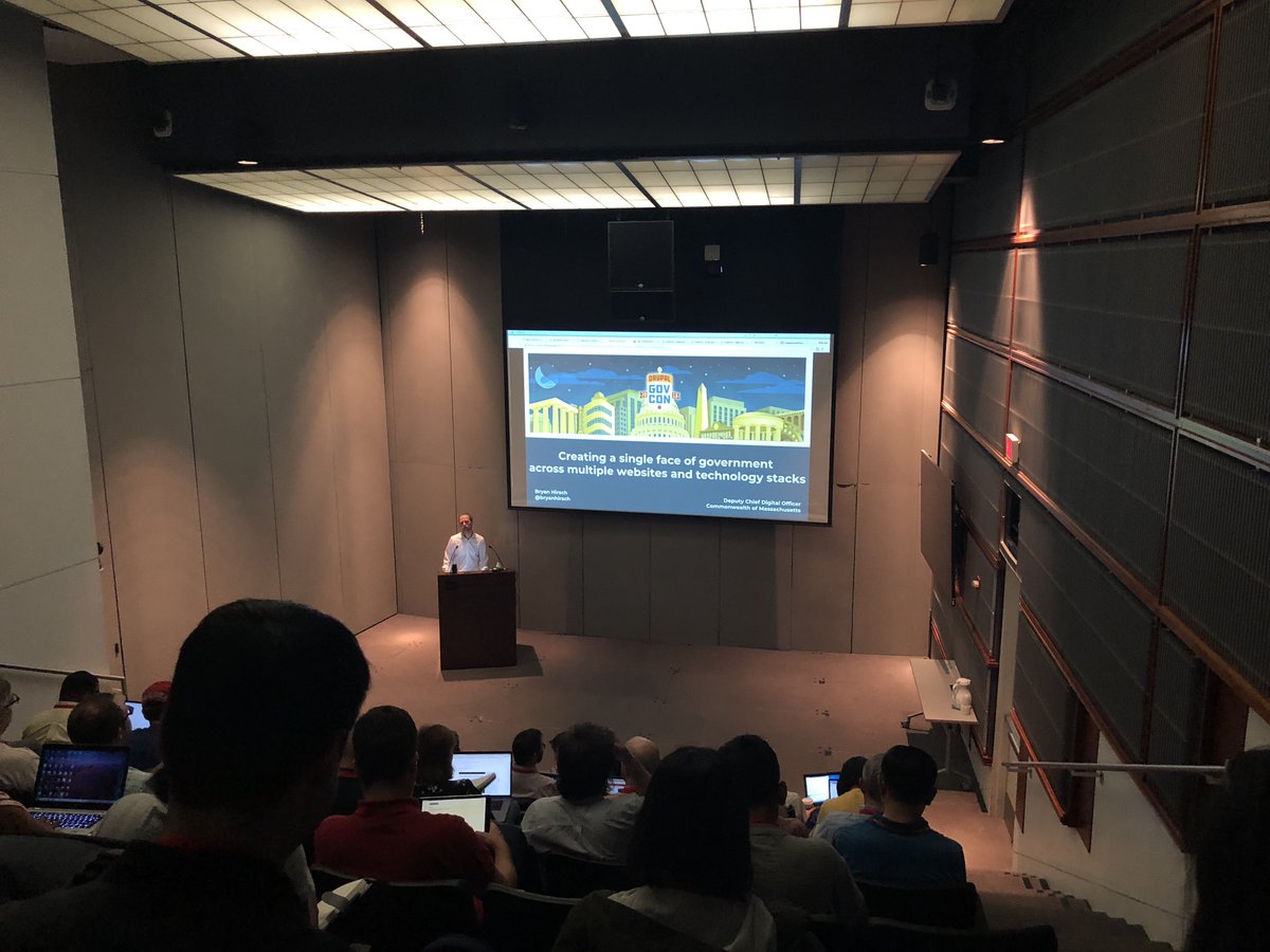 MassGovDigital's tweet image. "We have to measure what matters. Success metrics align what our platform is designed to provide and with what our constituents need." - @bryanhirsch #DrupalGovCon #UserCentric #Drupal4Gov