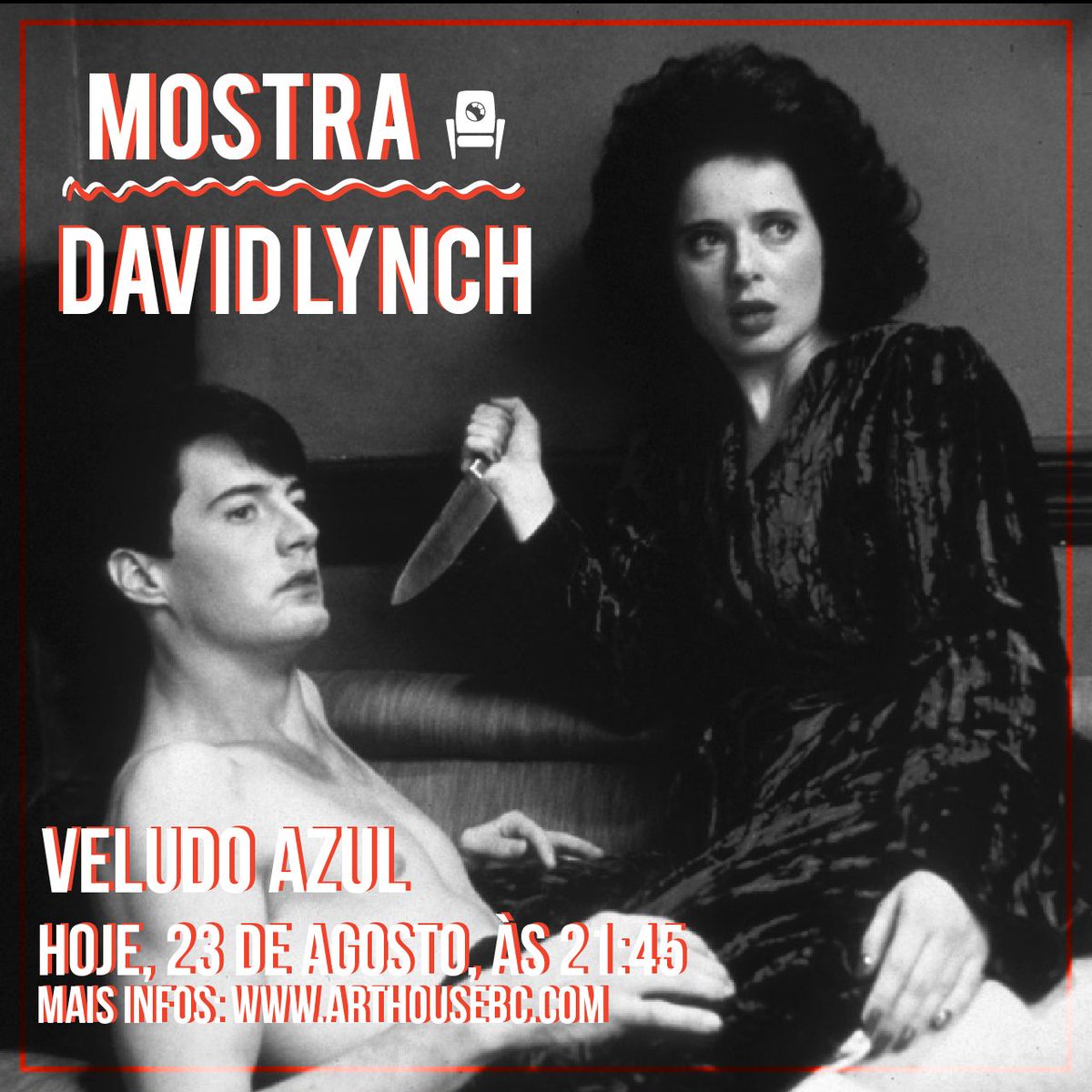 arthousebc's tweet photo. É hoje!!!

Quinta-feira é dia do primeiro filme da Mostra David Lynch e em sessão teremos o filme Veludo Azul, às 21:45! #davidlynch #veludoazul #cineramabc #arthouse

Mais infos no site: https://t.co/OmTmeHROKC
Confirme sua presença no evento: https://t.co/J6WkprLbz8 https://t.co/YpgIW9AwqV