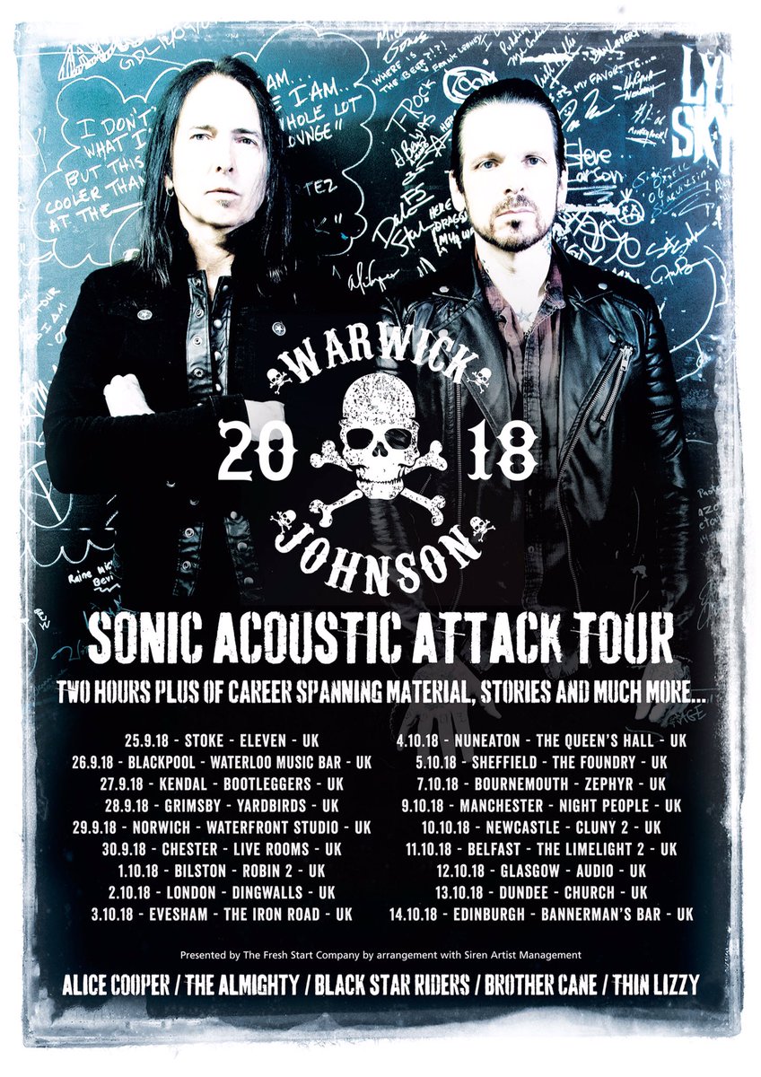 rocktoday1's tweet photo. Check out our interview with @BlackStarRiders guitarist Damon Johnson at https://t.co/JbrfBQx88I On the eve of his #SonicAcousticAttack UK &amp; European tour with @rickywarwick Damon talks about his career &amp; his forthcoming solo album #MemoirsOfAnUprising . Please share!! https://t.co/huk2vaXtA3
