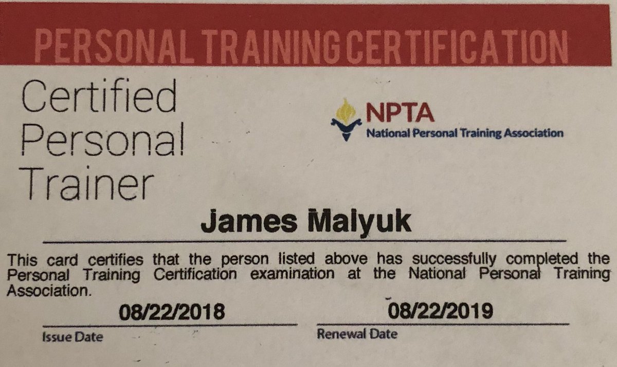 ChiefNitro's tweet photo. So those that know me, know I am huge into fitness!! Well this happened!! It’s my 3rd certification!! And I sent my resume in to become the fitness coordinator on base!! Fingers crossed!!! Time to get a job #retirementover https://t.co/BQp1XLHLOO