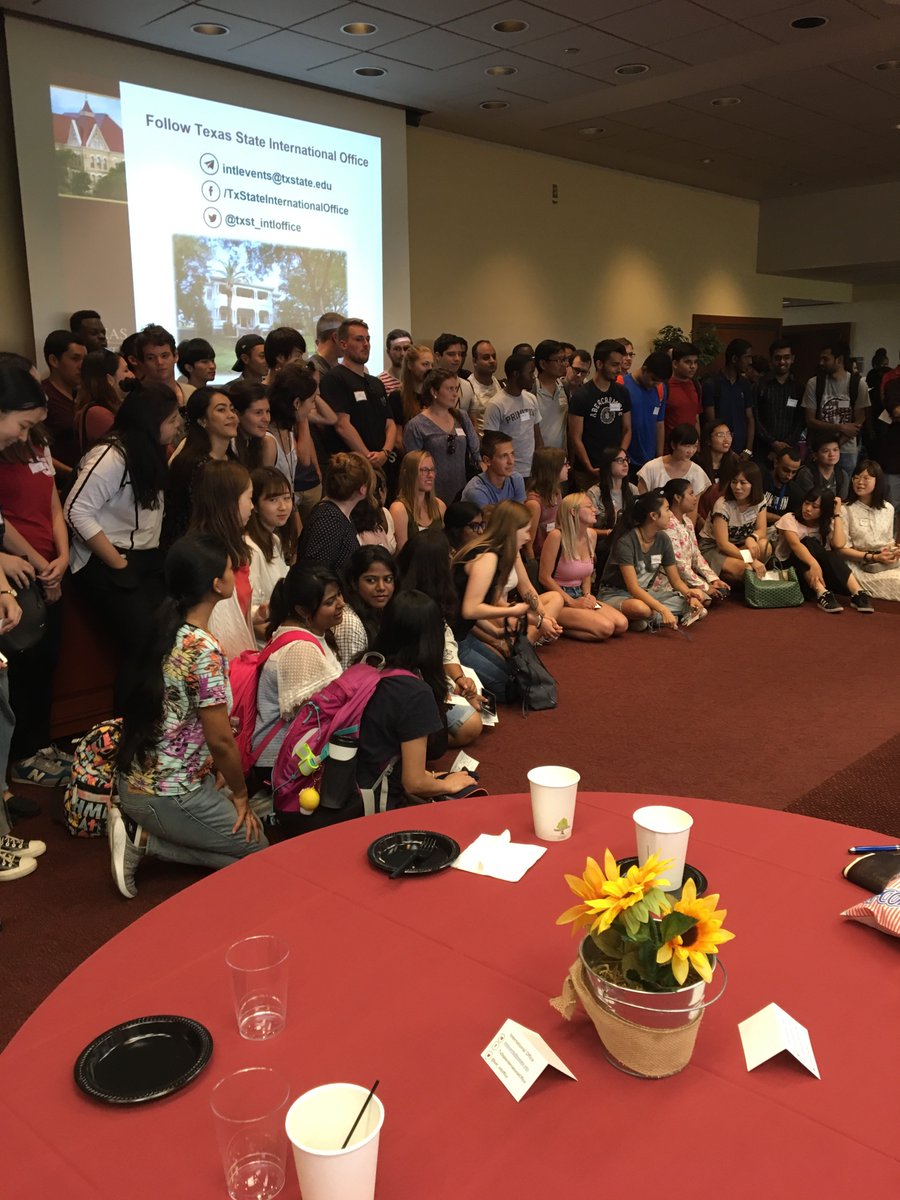 txst_isss's tweet photo. But first, let’s take a group picture 📸 #WelcomeToTXST https://t.co/UsZOQMYl1T