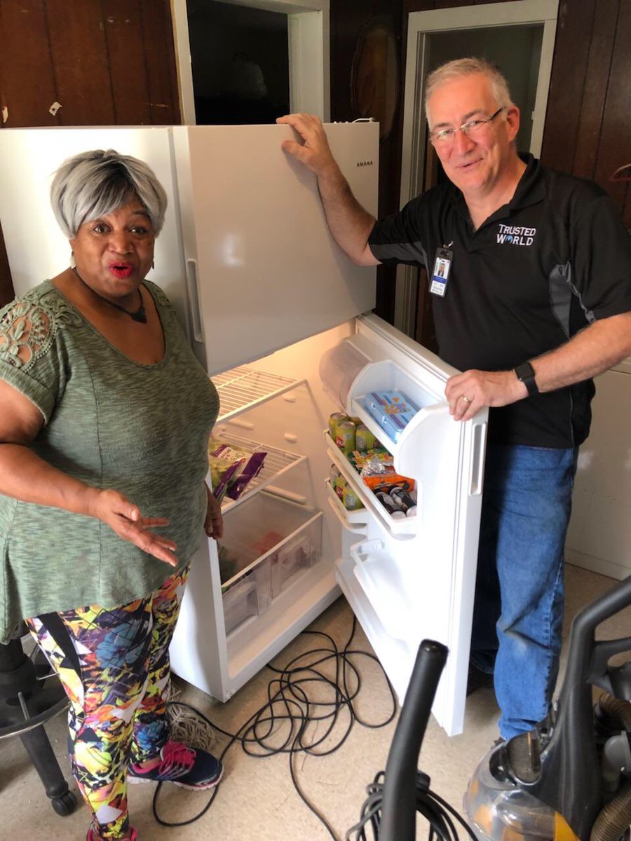 TVNewsBrooke's tweet photo. N. Texas’ #TrustedWorld answered the call after #HurricaneHarvey - and still are a year later. From donating kitchen appliances and AC units to funding mold inspections, they’re in it for the long haul. Our story today at 4:30 and 6 on @CBSDFW. https://t.co/3dIlQNzoQ3