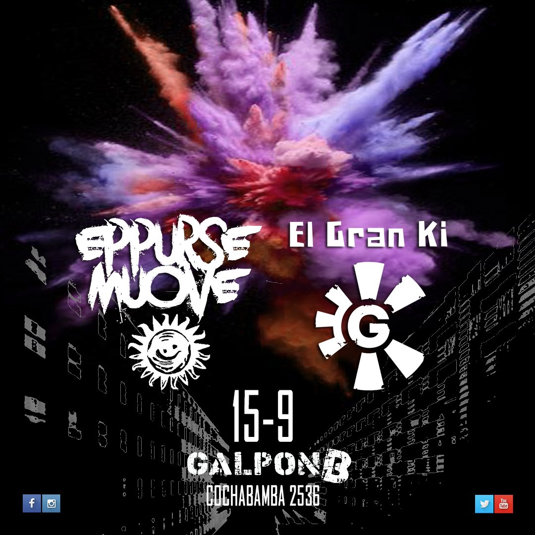 Ya MiSmO!!!! NuEvA FeChA!!! <3
<a href="/EppurseMuove/">Eppurse Muove</a> &amp; <a href="/elgranki_ok/">elgranki_ok</a> en <a href="/GalponB/">GALPÓNB</a> 
(Cochabamba 2536)
El sábado 15 de Septiembre
a partir de la 22:00 Hs (puerta)
Anticipadas en este enlace : goo.gl/gFM8Wp
vamooooooous!!!! ;)🤘