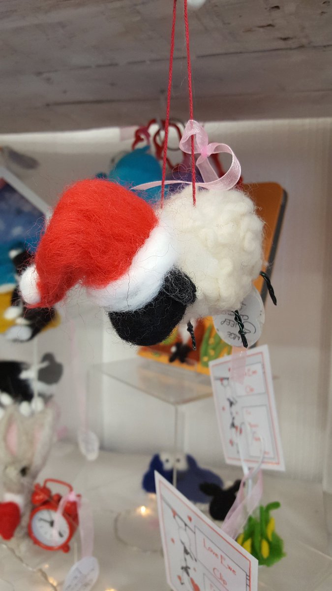 Hand felted sheep Christmas decorations in store right now @mypinkpuffin x x x #handfelted #handmade #feltedchristmasdecorations #sheep