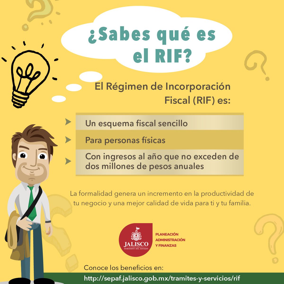#SEPAFácil ¿Sabes qué es el RIF? ingresa a: bit.ly/2ohbHDT y entérate de los beneficios que ofrece para ti. #CrezcamosJuntos