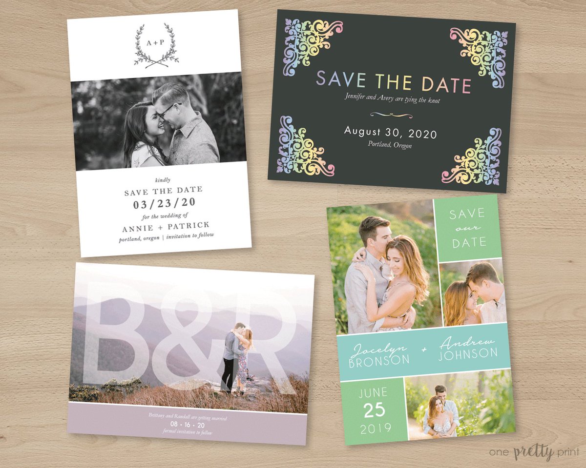 WondermentPaper's tweet photo. These are my submissions to the @Minted save the date challenge - now please VOTE for them to become available on the site! Rate them each a 5 if you love them 😍 https://t.co/PdRi1qTupy | #SaveTheDate #mintedchallenge #weddings https://t.co/7vKeSdRC87