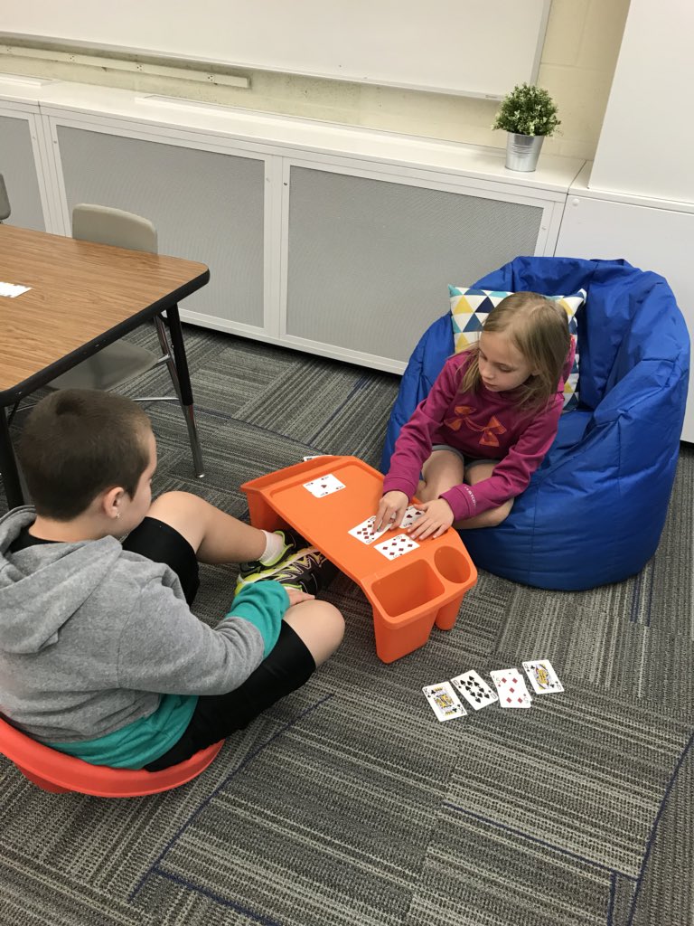 npeterson09's tweet image. We are working on making 10’s while trying out our alternative seating!  #mathrocks @nicksofio #ALASconnectED