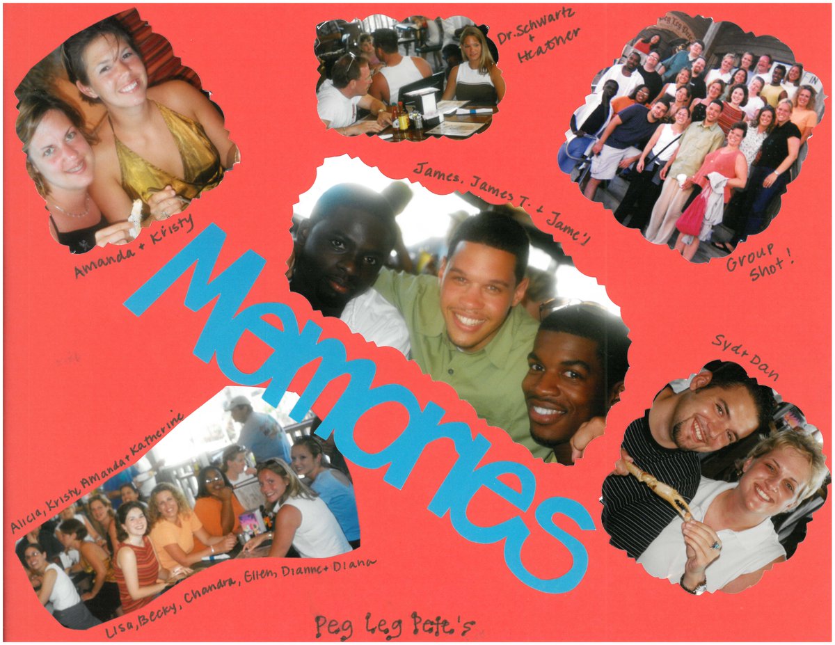 Happy #ThrowbackThursday! This week we've got a page from the 2001 Practicum, who visited Pensacola, Graceville and Albany, GA. 
[Ya'll had some pages in your album that made me blush. -M]