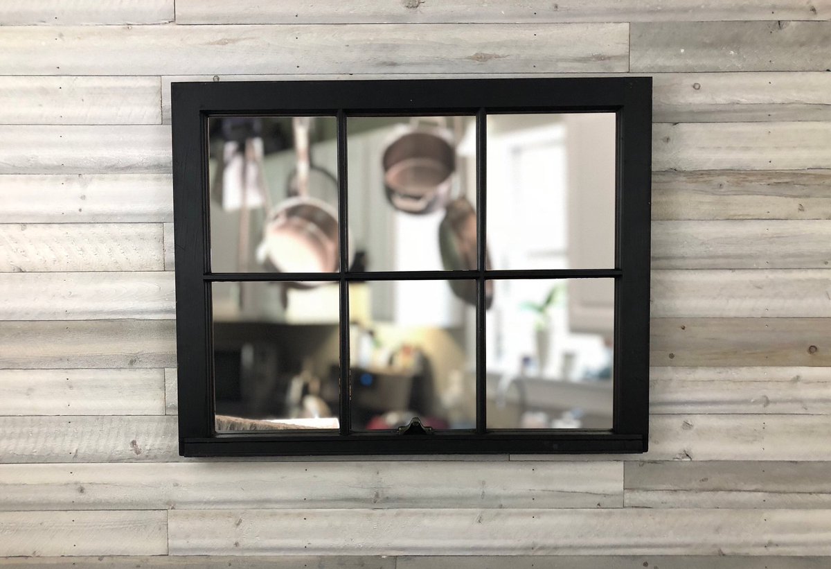 SalmonFallsCo's tweet photo. Love the #black #wallmirror at our #etsy shop: #Upcycled #Mirror #Housewarming #NewHomeGift #entryway   #homedecor https://t.co/uajm6vSRwT https://t.co/fqCLdykgG0