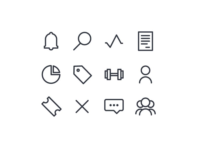 Zaperela's tweet photo. Adding some icons to this simple line set. #icons #ui https://t.co/kkBgK56ljX
