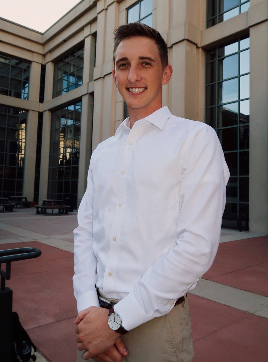 DSPEpsilon's tweet image. Meet Delta Sigma Pi’s current President, Matt Muller! Matt, along with each brother, can’t wait to welcome new members into our organization this fall. Check out our Fall 2018 recruitment dates!