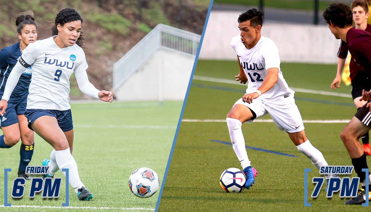 WWUAthletics's tweet image. Cheer on @WWU_WSoccer and @SoccerWWU this weekend with FREE admission and schedule magnet giveaways!

⚽️ WWU women&apos;s soccer vs. Victoria (Friday, 6 pm)

⚽️ WWU men&apos;s soccer vs. Puget Sound (Saturday, 7 pm)
 
🔗 bit.ly/2P1WdjE
