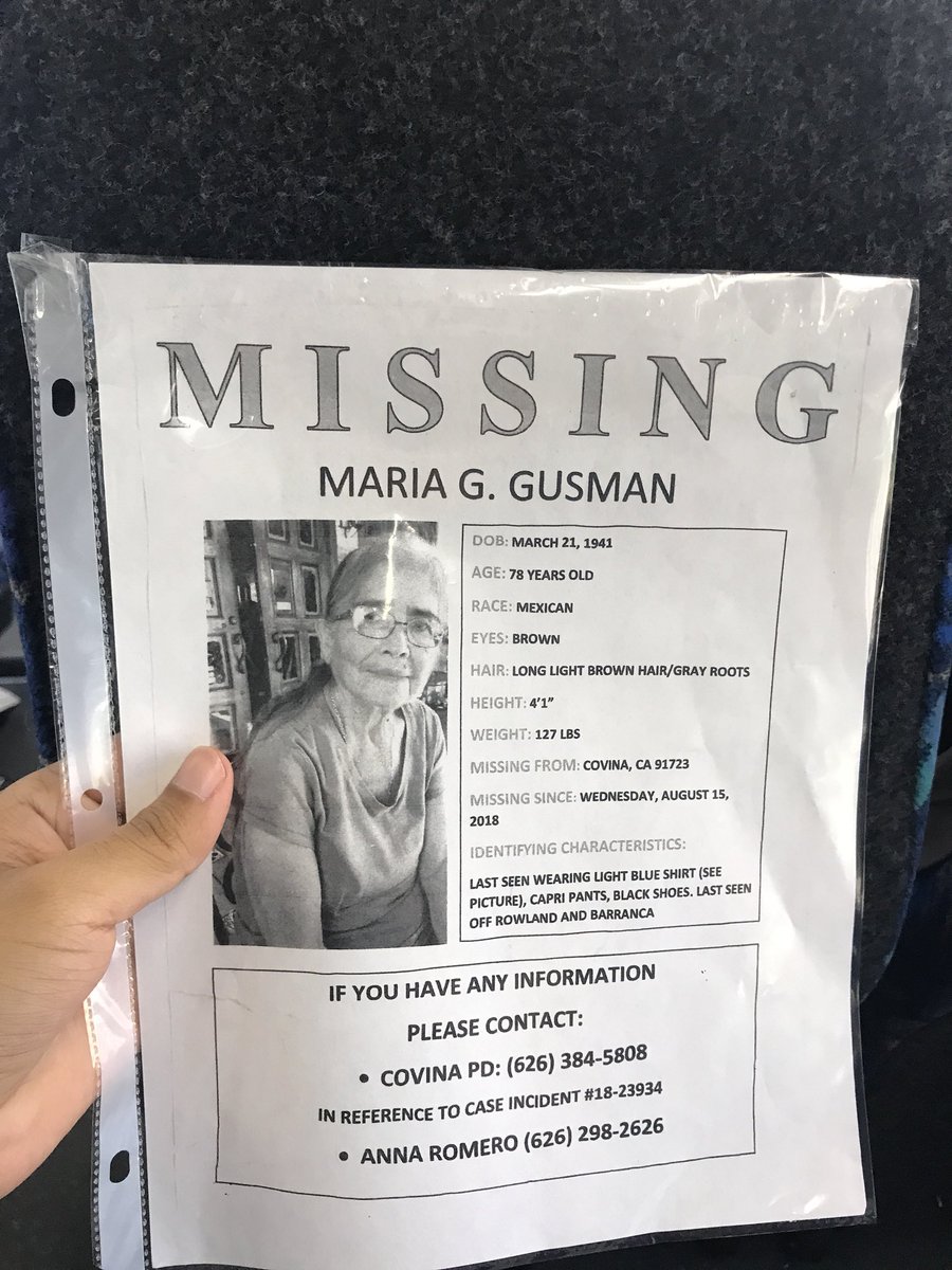 Ran into this poor old man laminating these flyers on the bus. 💔Twitter do your thing and let this lady find her way back to her loved ones. 😭😭😭 RT RT RT!!! #MissingPerson