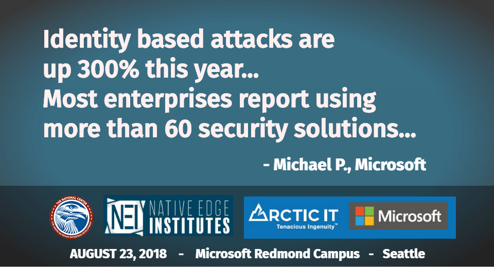 ncaied's tweet photo. Challenges to cyber defense are many, but there are already tools to make your life easier and to protect your business. Michael at @microsoft just presented on the strategies for success and how to test your own systems, and your own teams. #NEITech @ArcticIT @NativePortal https://t.co/htNz5dGC5s