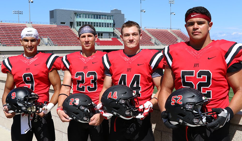 FB | Four Seniors to Captain <a href="/RPIFootball/">RPI Football</a> in 2018; Calabro, Castillo, Egan &amp; Hoggard Tabbed #RPI #d3fb <a href="/RpiEngineering/">RPi Engineering</a> <a href="/RPILally/">RPI Lally</a>
rpiathletics.com/news/2018/8/23…