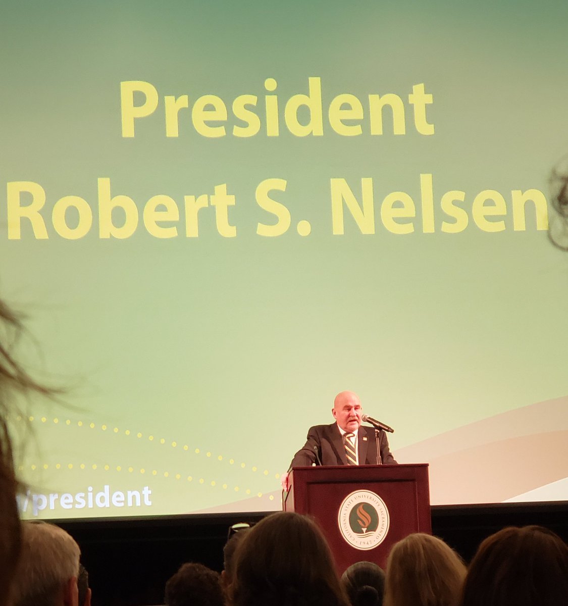 ChristiNewsome's tweet image. President&apos;s Fall Address...
#Sacstatenursing #StingersUp #FallAddress #MadeAtSacState