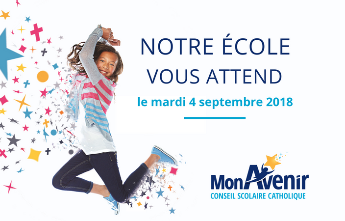 Plus que deux semaines avant le début des classes… 

Nous avons très hâte de vous revoir le mardi 4 septembre pour la rentrée scolaire!