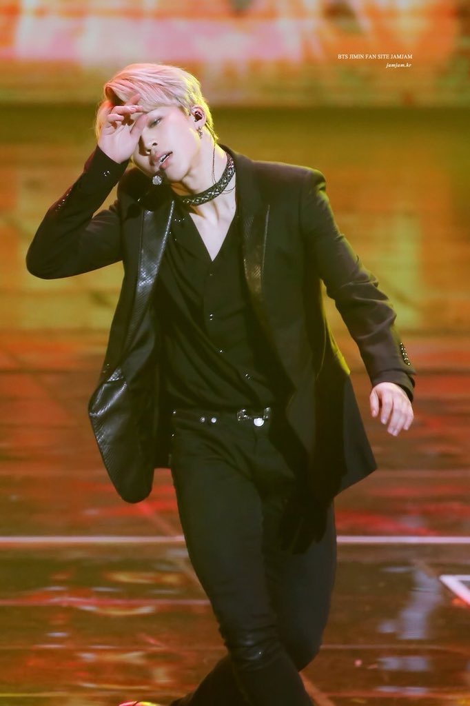 Make-up is heavy so their features will stand out and facial expressions are exaggerated so the audience can distinguish them.   #JIMIN  @BTS_twt