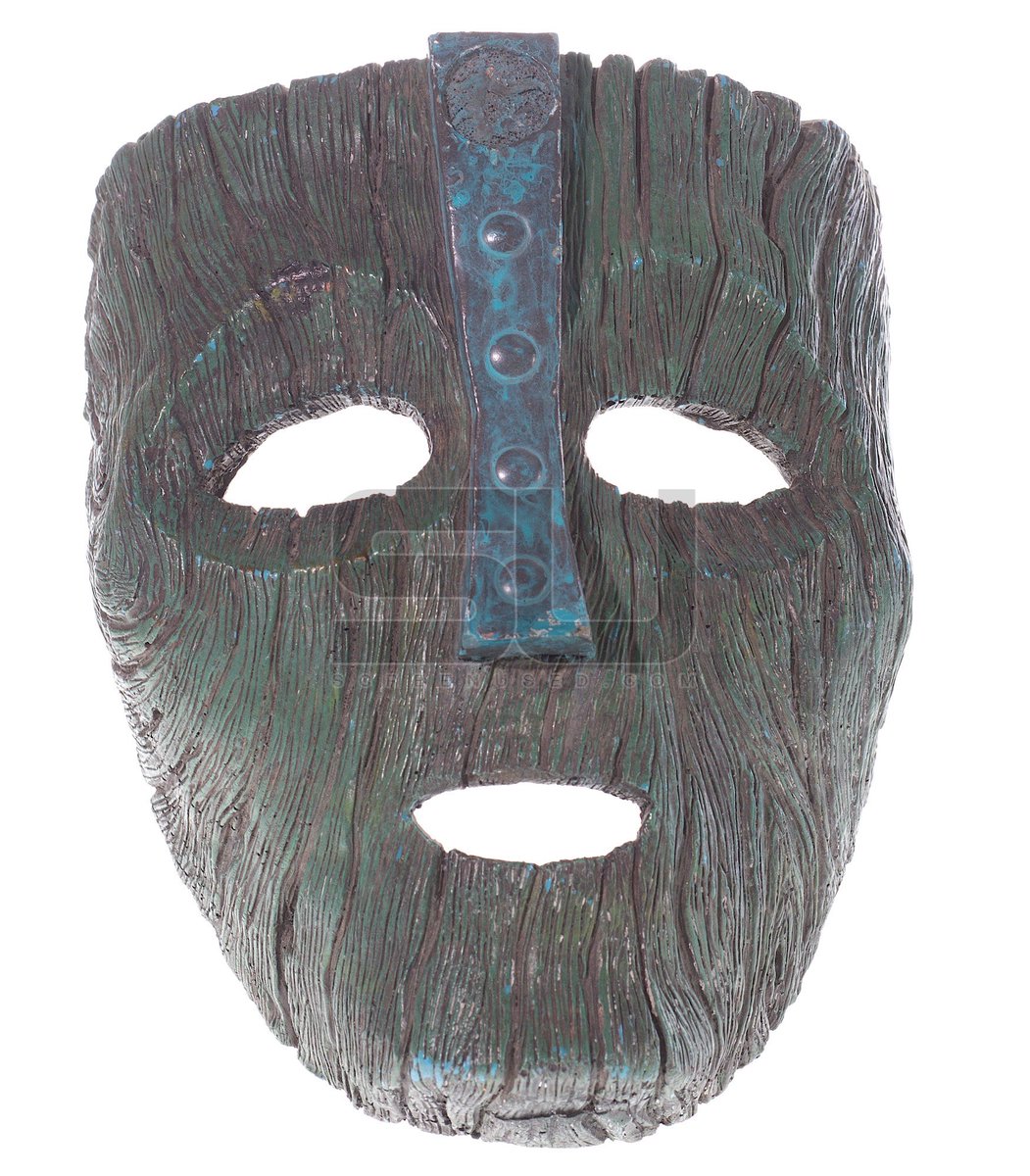 screenused's tweet image. Another featured item in our auction running through Saturday is the very first Mask made for approval of the design by the Director and Production Designer. Check it out here - #TheMask bid.screenused.com/Mask-The-Origi…