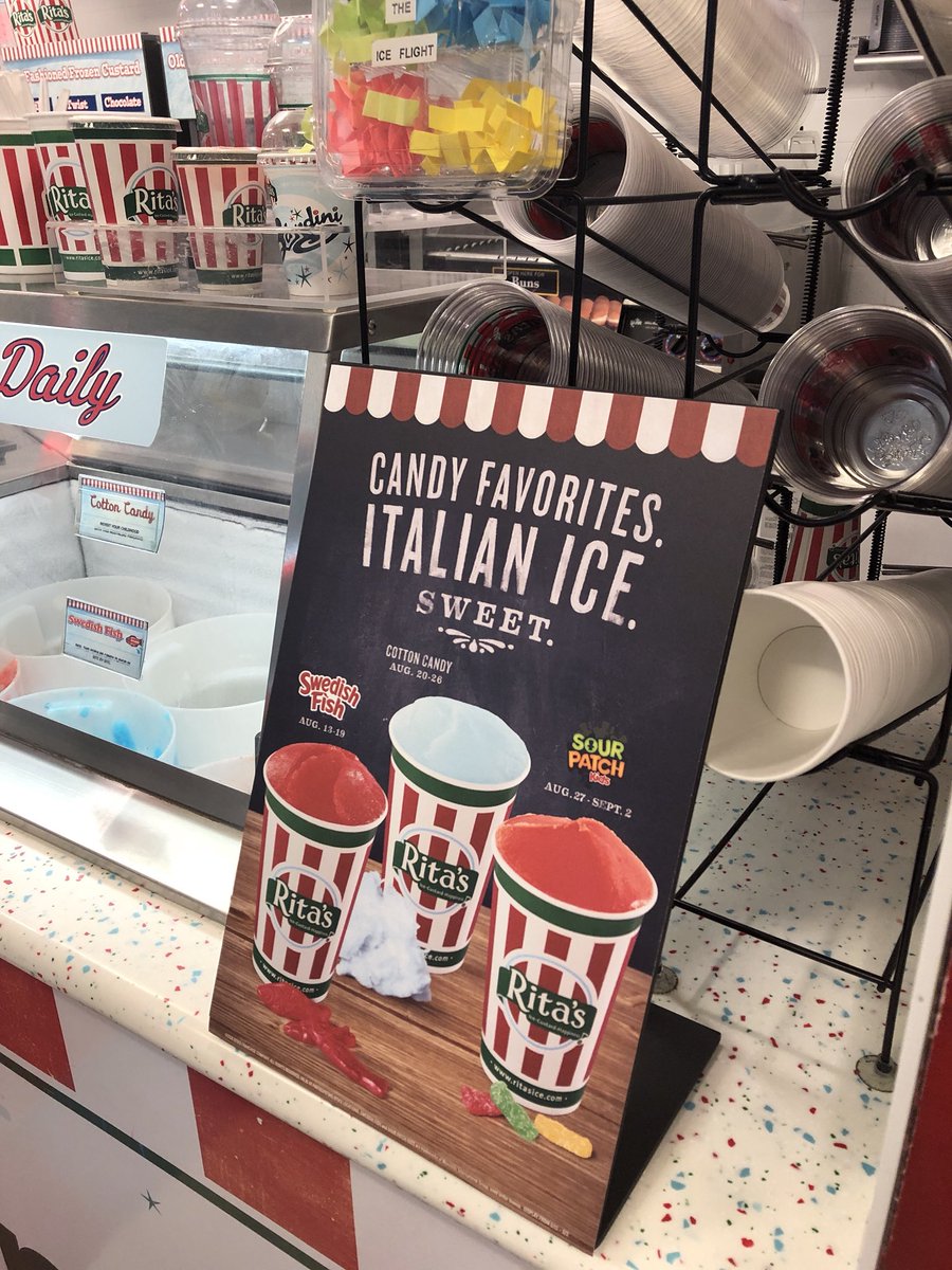 Who has a #sweet tooth?  Cotton Candy, Swedish Fish and Sour Patch Kids Red is here for ya! it!! #summer #sundae #ritasice #dc #ritaswaterice #hstnedc #italianice #ritas #capitolhillritas #dessert #washingtondc #hstreetne #hstdc #yelpdc #capitolhilldc #dceats