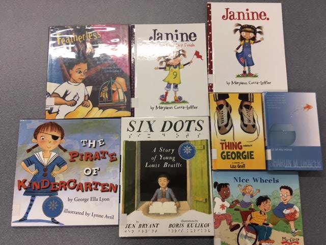 We have just added some brand new books to our "Appreciating Diversity"  and "Students with Disabilities" collections.  #broadening our vision <a href="/CarpElem/">Carpenter Elementary</a>