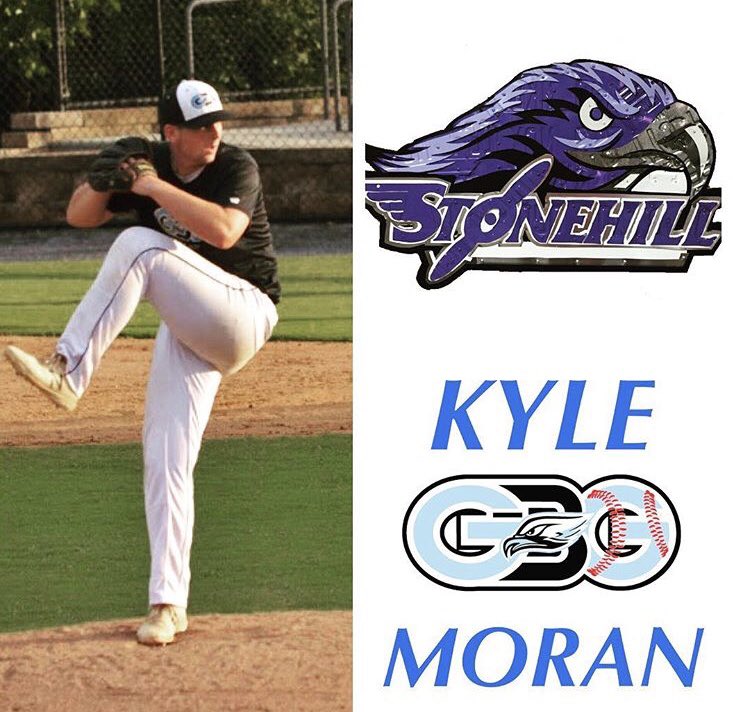 GBG_Hawks's tweet photo. Congratulations to Kyle Moran (2019 RHP, Mansfield HS) on his decision to attend Stonehill College! Coach Boen &amp; the Skyhawks are getting a hard working, team leader who has become a top pitcher in the Hockomock &amp; GBG Northeast in his 5 YEARS in the program. https://t.co/hrRkqosRVx