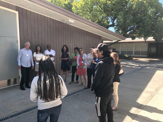 svefoundation's tweet photo. A successful Classroom Tour with current donors and prospective donors at Edenvale Elementary School in San Jose! #TogetherWeCan #MathRocks #ElevateMath π π #TBT https://t.co/SkVxQaxdby