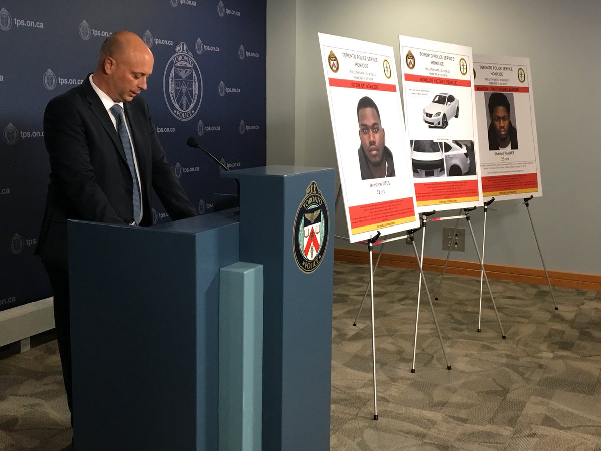 TPSMediaGirl's tweet photo. .@TorontoPolice @TPSHomicide held a News Conference | Wanted: Shamoi Palmer, 23, for HOM#65/18 | ... https://t.co/QKK8OHFl0i via @YouTube. More information https://t.co/bzyOszMR92 @UNHaitiSteve https://t.co/H9sqAHFdhr