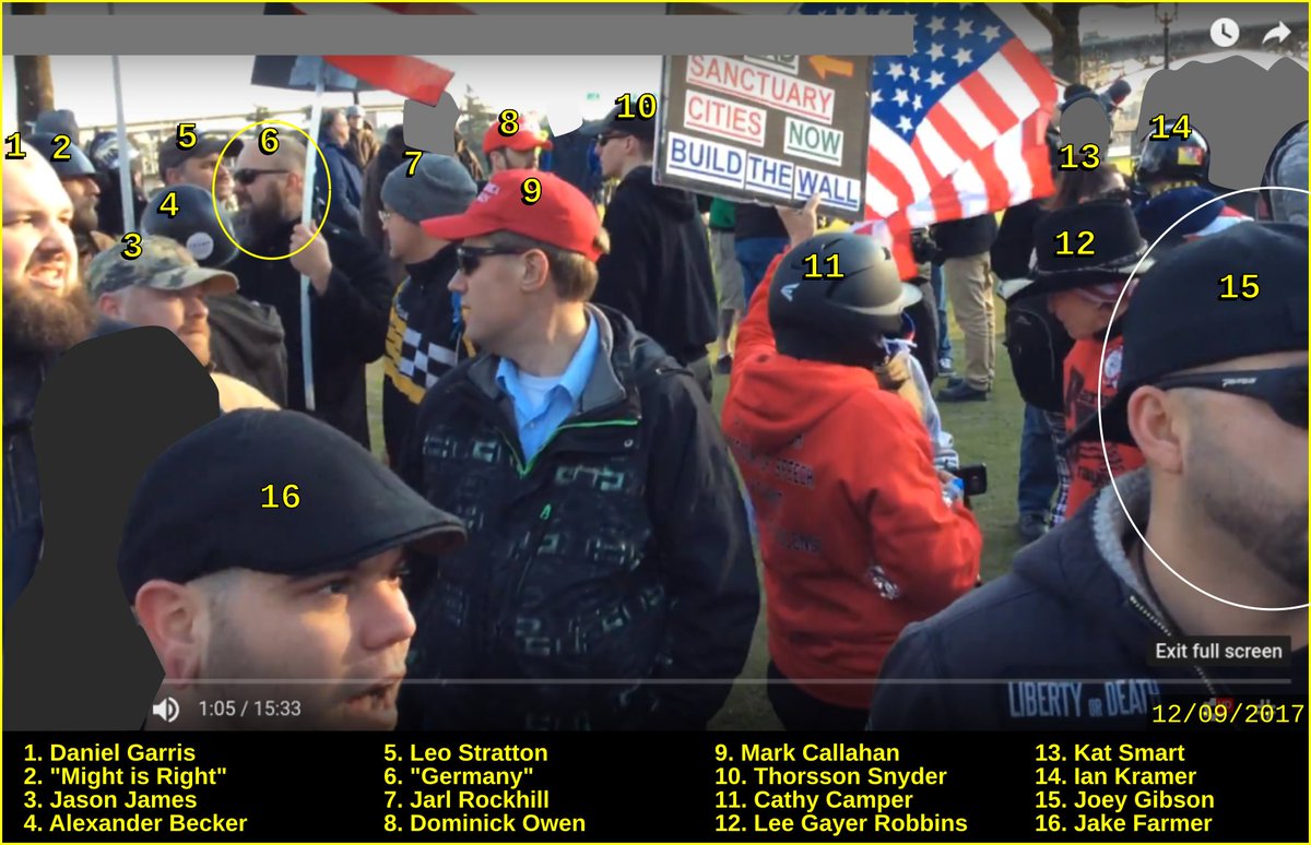 "Germany" is a member of the PDX Stormers neo-Nazi organization who has attended a number of Joey Gibson's Patriot Prayer rallies in order to spread hateful propaganda. more info here: 1.  https://rosecityantifa.org/articles/gibson-allows-white-supremacists-to-stage-photo-op/#germany 2.  https://rosecityantifa.org/articles/12-09-17-report-back/#germany