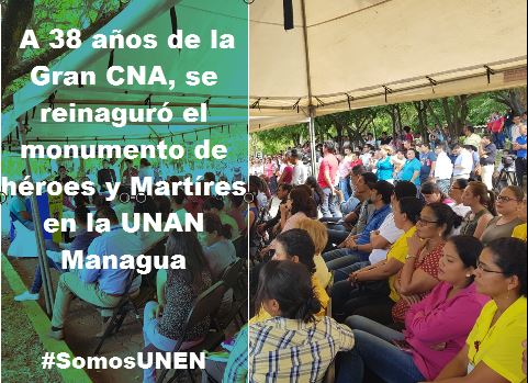 DenisseCo14's tweet photo. #SomosUNAN 
#OrgulloUNAN 
#NicaraguaQuierePaz https://t.co/90yYgPqt88