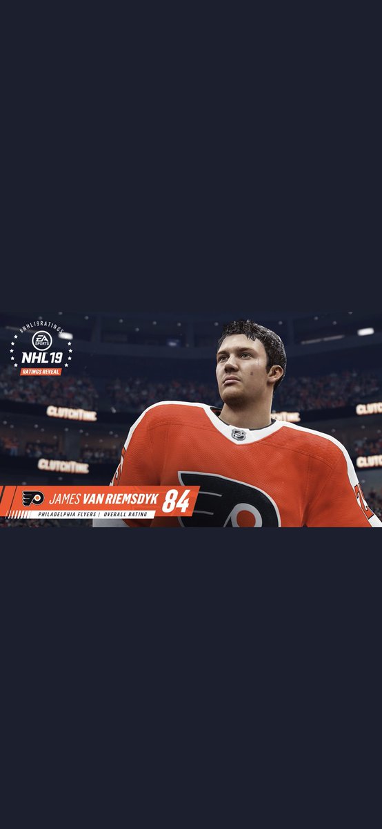 Can’t tell if this look is blue steel or magnum. Orange and black looks sweet! @EASPORTSNHL #NHL19Ratings