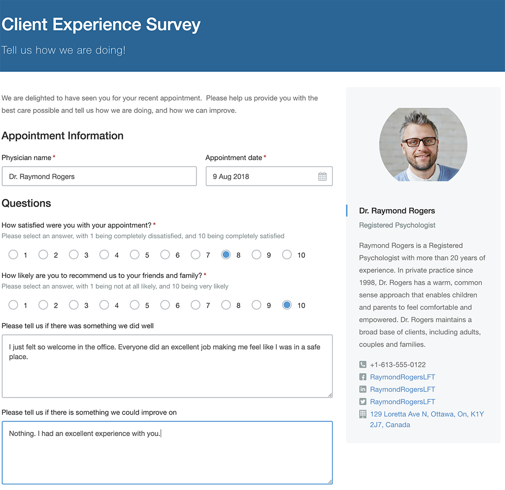 hushmail's tweet photo. How do you collect feedback from your clients about their session? Try our client experience form today: https://t.co/FVGgp8i5Zn
#forms #secureforms #securewebforms
#hipaa #hipaawebforms #healthcareforms #paperless #EForms #customforms #healthcare #encryption #surveyform https://t.co/XbjhAX7yIe
