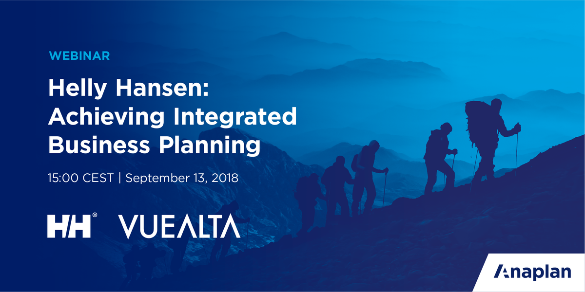 anaplan's tweet photo. Join us on Thursday, September 13, and learn how Helly Hansen leverages innovative planning techniques to connect their enterprise. Register here: https://t.co/rzeKlv98md https://t.co/5Uf8grR26H
