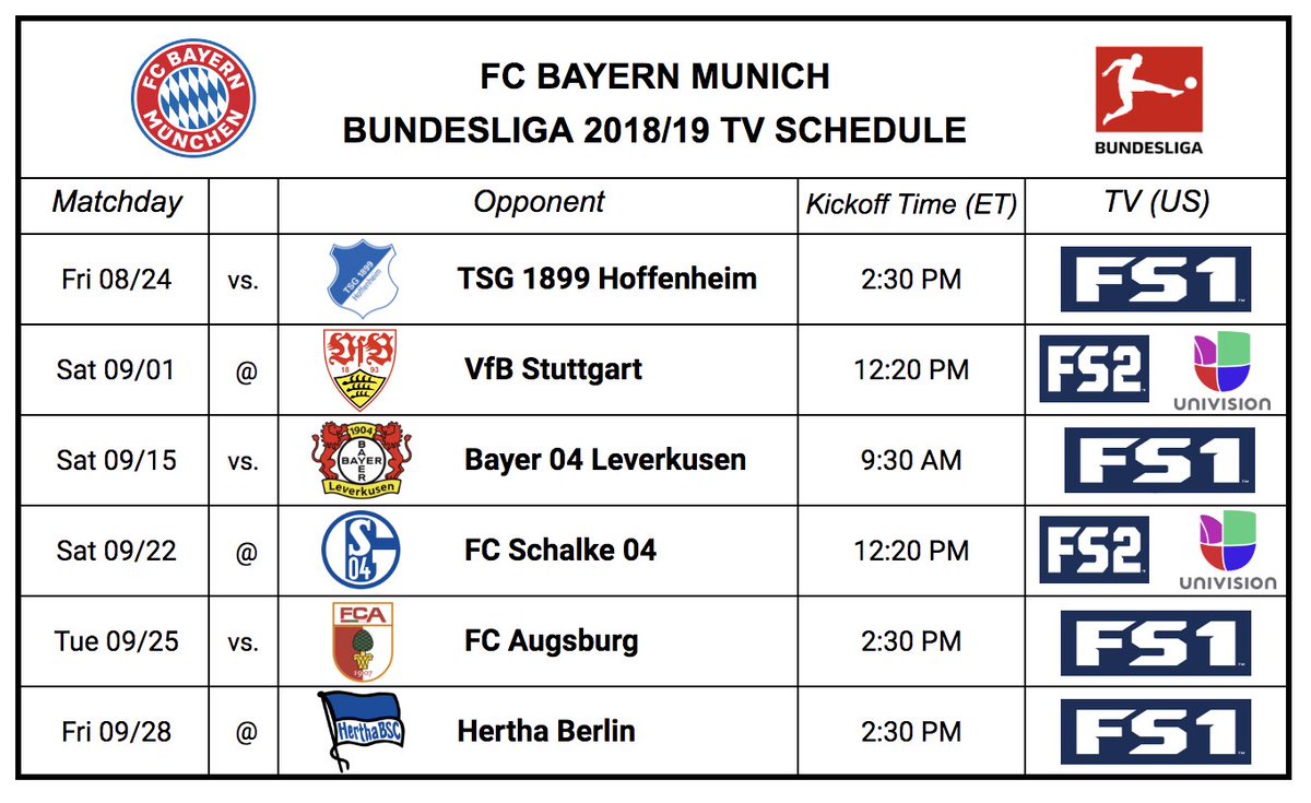 Wondering where you can watch #FCBTSG tomorrow?

Bookmark this page for continuous 🇺🇸 TV updates for all our games! 📺➡️fc.bayern/USA_TV