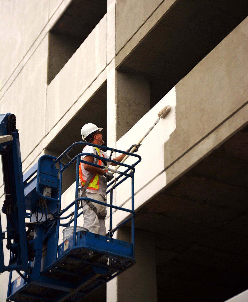 It's definitely the home stretch at #PRH.  Painting is underway on the parkade next to the new tower. Construction should be complete by mid-December with the tower to open for patients next April.  Phase 2, including a major upgrade to the Emergency Dept, then begins.