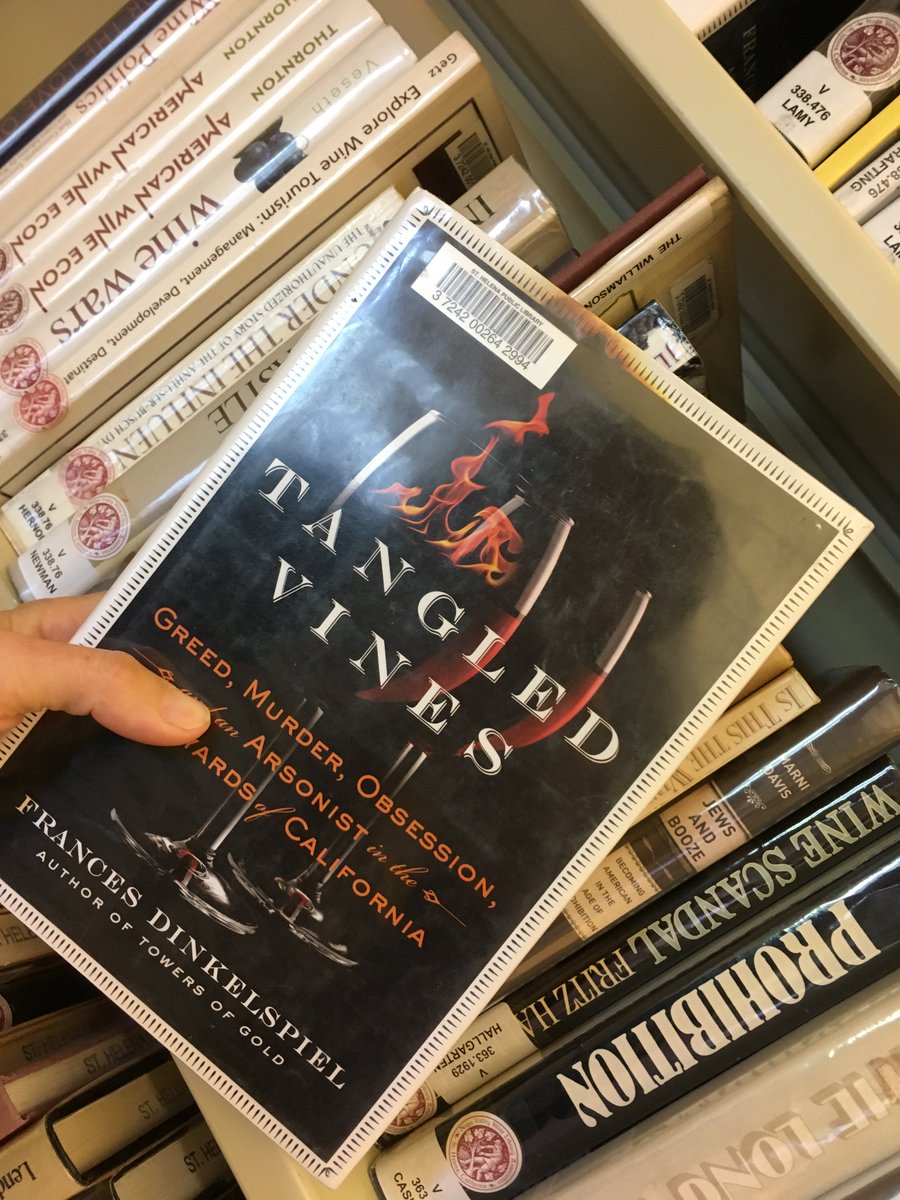 NapaWineLibrary's tweet photo. Finished this page turner #tangledvines thanks to @FranceDinkenspiel and the #NapaValleyWineLibrary. Perfect read leading up to the annual
Napa Wine Library Seminar as they both highlight the rich history of wine making in CA dating back to the Spanish conquistadors! https://t.co/TtMfKdr5tY