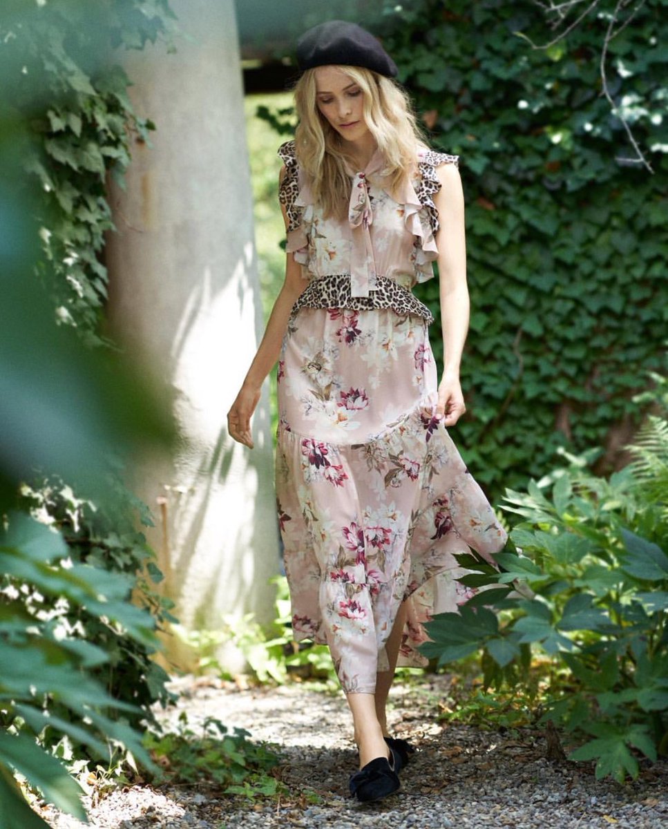 coast pink leopard print dress