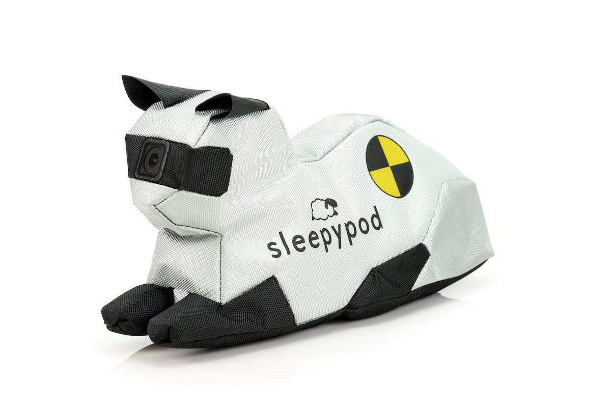 Introducing CLEO 2.0: CLEO 2.0 is Sleepypod's advanced crash test cat, weighing up to 20 pounds. CLEO 2.0 provides accurate, verifiable crash test data that is critical to Sleepypod's product design process.