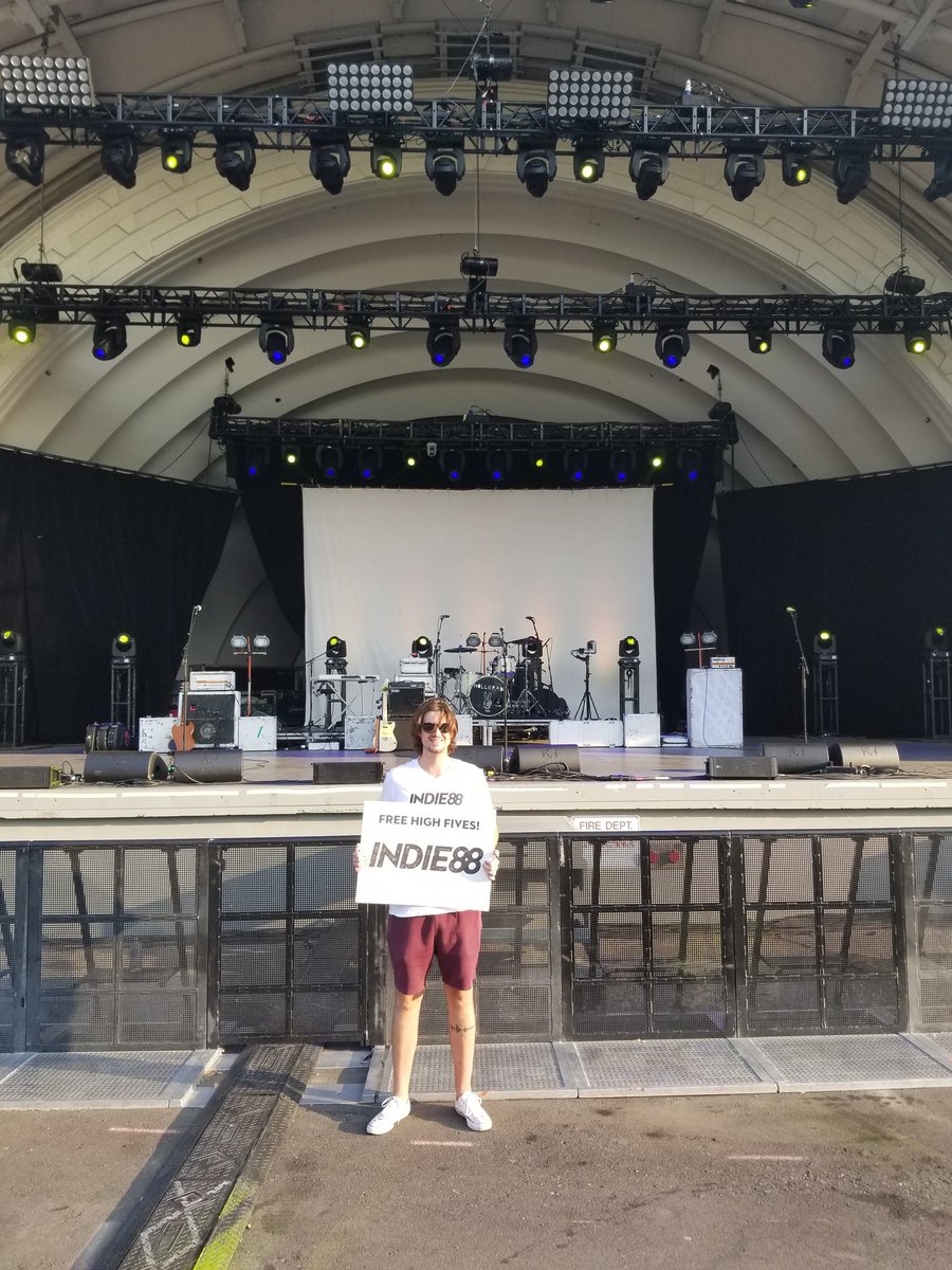 Indie88Toronto's tweet photo. The stage is set @LetsGoToTheEX for Little Junior and @hollerado tonight at the Bandshell stage!🤘😎 #littlejunior #hollerado https://t.co/ekZ1EVlFX5