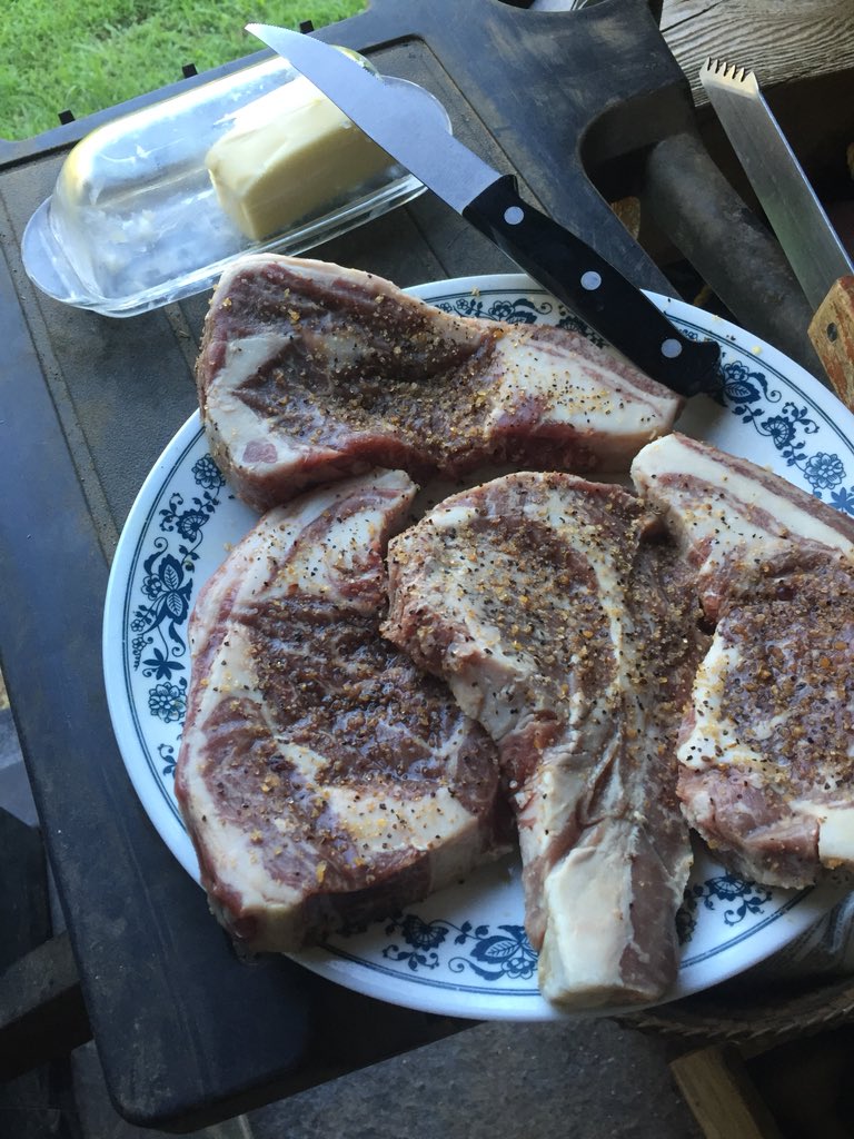 thisfarmwife's tweet photo. Here’s to you, Thursday. I think we both earned this today. 🥩 #thursdaymatterstoo #beefandbutter 
#steaktherapy https://t.co/jOxnWdcjHD