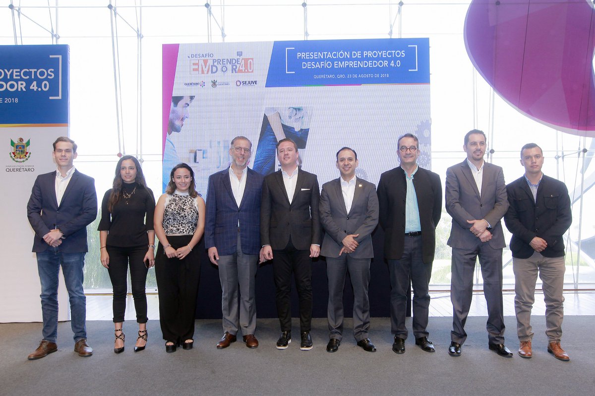 carloshabacuc's tweet image. Asistimos a la presentación de proyectos del Desafío Emprendedor 4.0, organizada por @SEDESUQro y @SejuveQro. Creemos que la innovación tecnológica y social que aproximan los jóvenes a nuestro sector, generarán impactos positivos a nuestra economía y a nuestro Querétaro moderno.