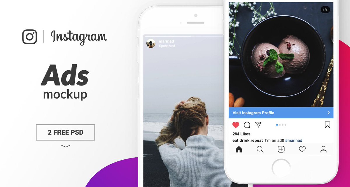MDmarinad's tweet photo. Because we all need an Instagram Ad mockup… I made it!!
Download for free at my website:
https://t.co/7tqMbWuW0Z

#freebie #mockup https://t.co/FqELYGuh8Q