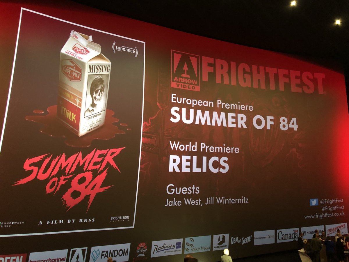1984: the best year of movies; April 84 my birth so <a href="/summerof84movie/">Summer of '84</a> #SummerOf84 just brought a dose of welcome nostalgia to #ff18 right up my suburban Strasse! From the makers of my fav #frightfest film <a href="/turbokidfilm/">Turbo Kid</a> it’s Rear Window meets Stand By Me with a dollop of The ‘burbs